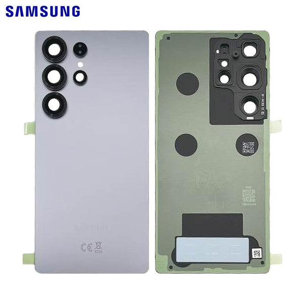 Vitre arrière Galaxy S25 Ultra – Titane bleu – Original Samsung (Service Pack)