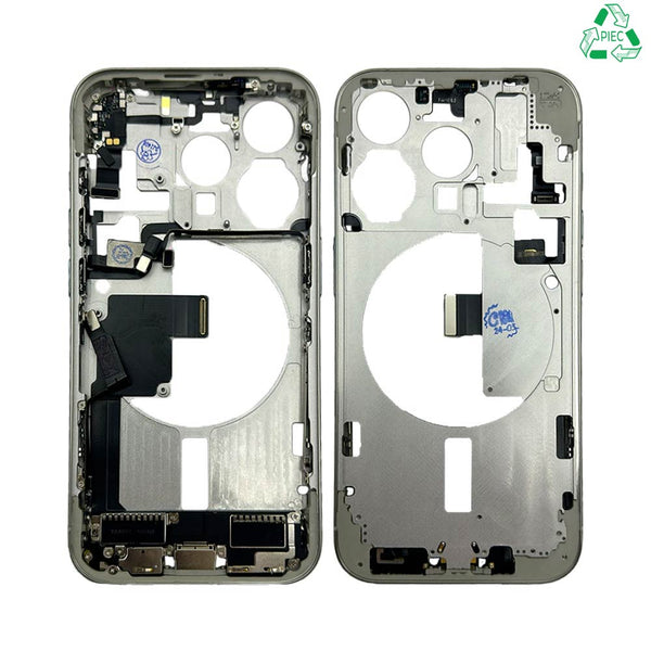 Châssis complet iPhone 15 Pro – Titane Blanc – Compatible
