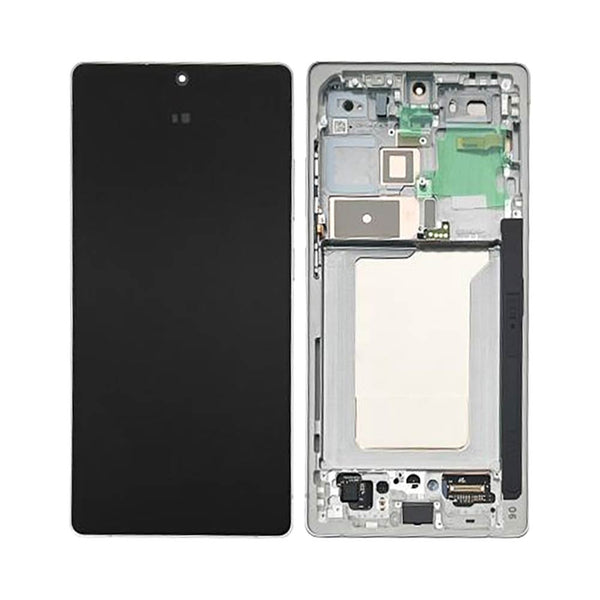 Écran complet avec châssis Galaxy S25 Ultra – Titane argent – Soft OLED