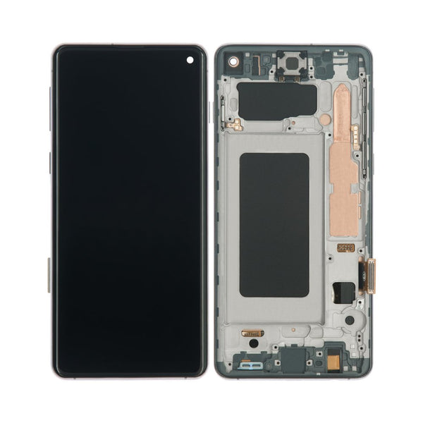 Écran complet avec châssis Galaxy S10 – Noir – Soft OLED