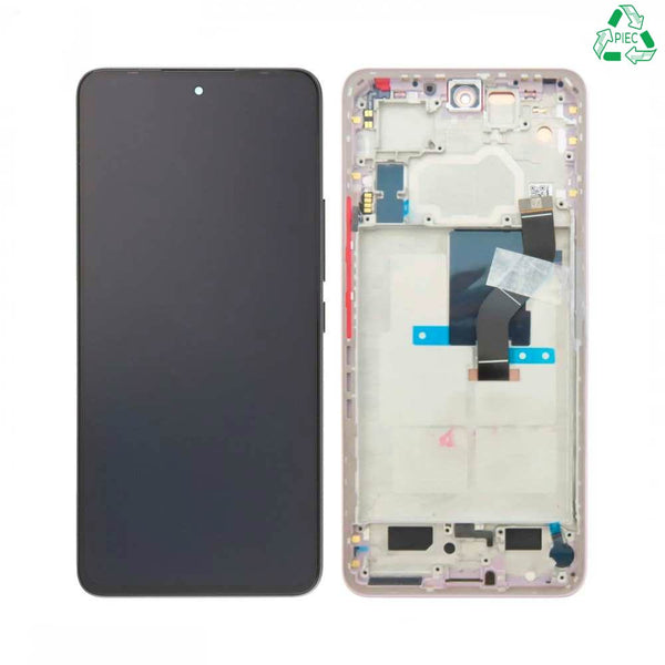 Écran complet avec châssis Xiaomi 12 Lite – Rose clair – Original démonté