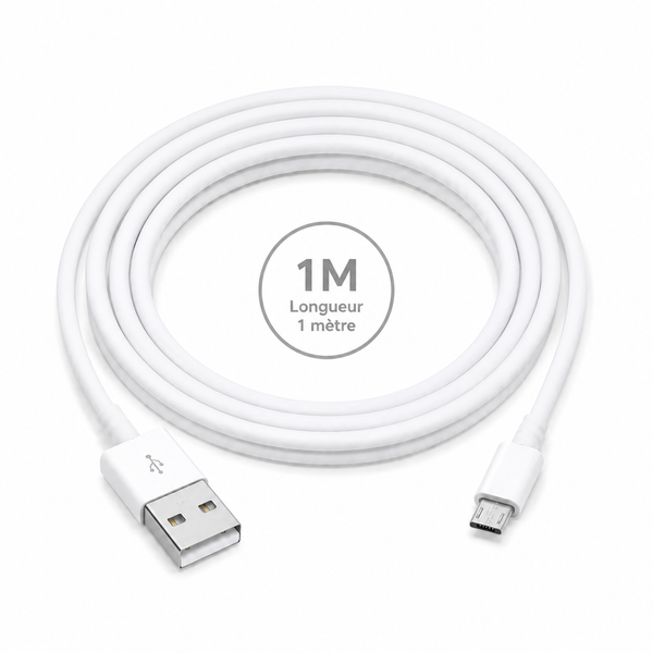 Câble USB-A vers Micro USB 1 m