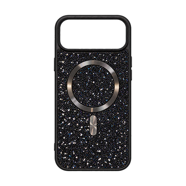 Coque MagSafe Givrée strass – Noir