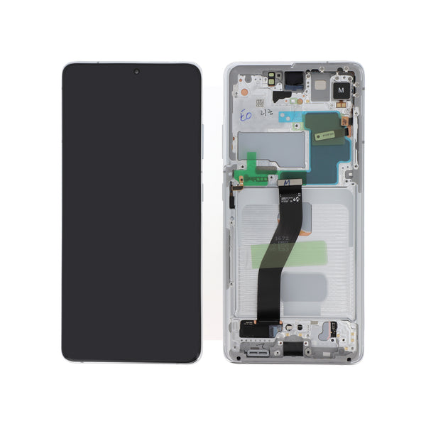 Écran complet Galaxy S21 Ultra – Argent – Original Samsung (Service Pack) – sans caméra avant