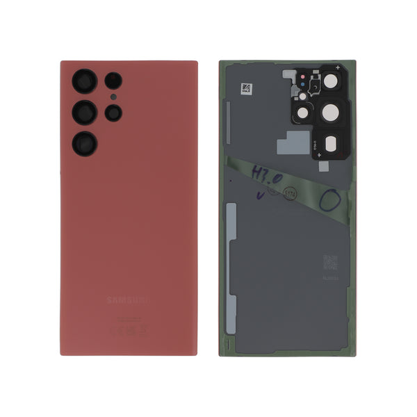Vitre arrière Galaxy S22 Ultra – Rouge – Original Samsung (Service Pack)