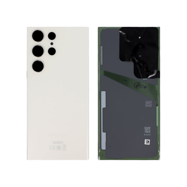 Vitre arrière Galaxy S23 Ultra – Crème – Original Samsung (Service Pack)