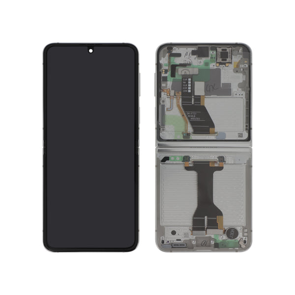 Écran complet Galaxy Z Flip5 – Crème – Original Samsung (Service Pack)
