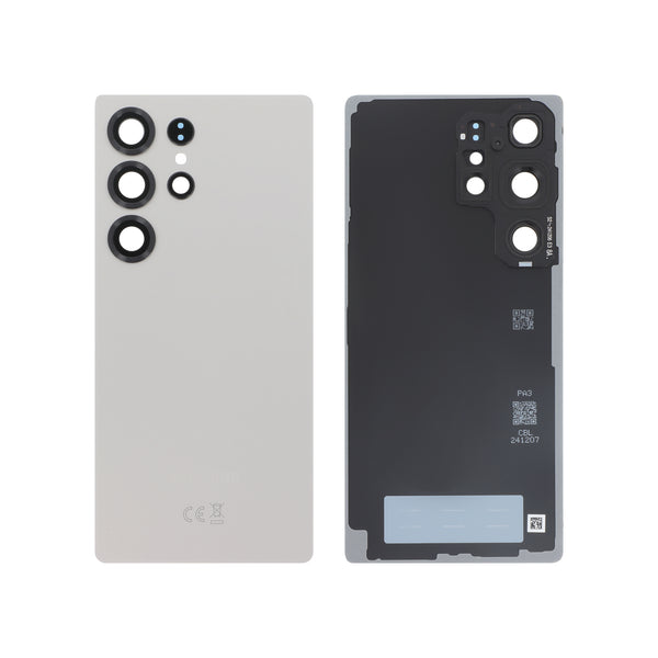 Vitre arrière Galaxy S25 Ultra – Gris Titane – Original Samsung (Service Pack)