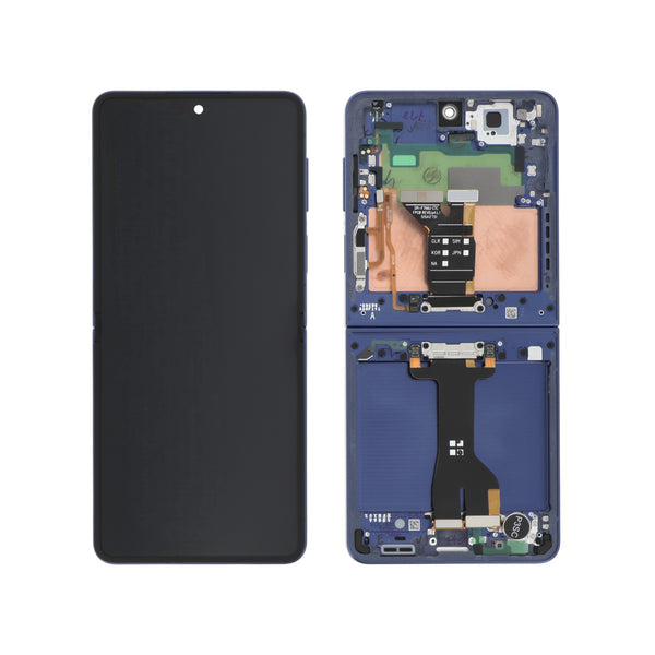 Écran complet Galaxy Z Flip7 – Bleu Nuit – Original Samsung (Service Pack)