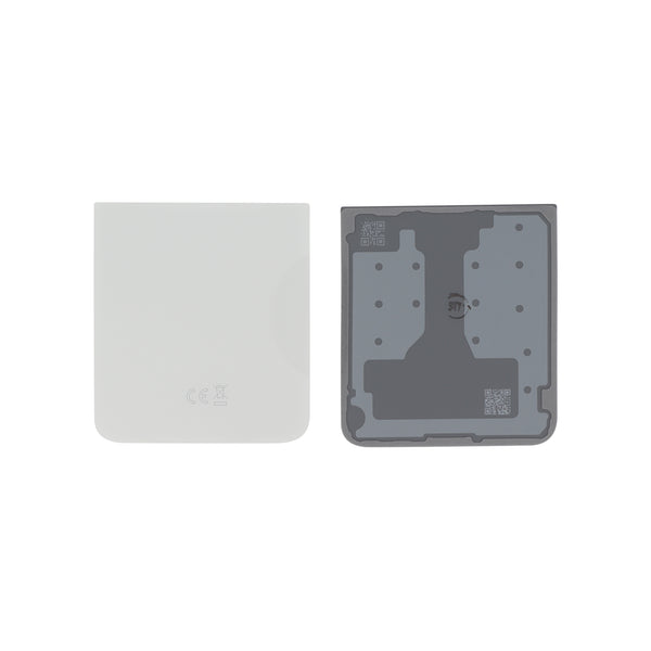 Vitre arrière Galaxy Z Flip7 FE – Blanc – Original Samsung (Service Pack)