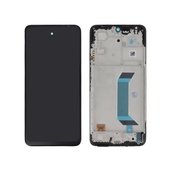 Écran complet Redmi Note 12 5G / Poco X5 – Noir – Qualité d'origine – avec châssis