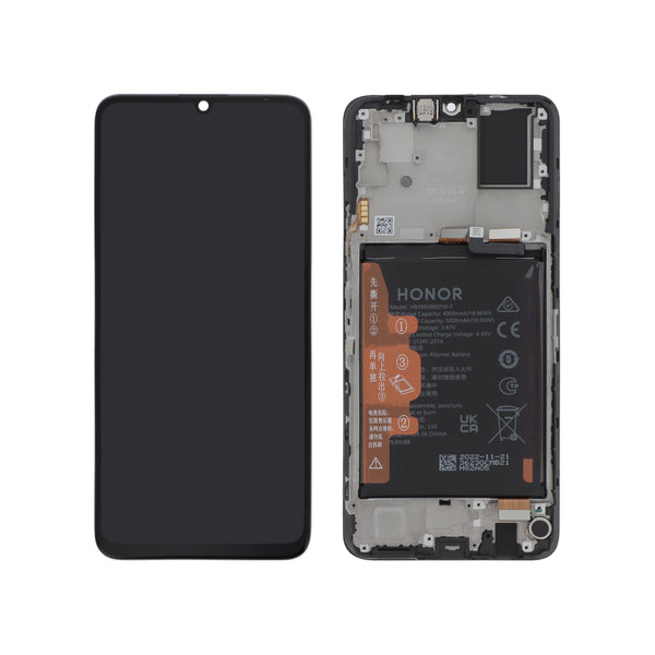 Écran complet Honor X7 – Noir – Original Honor (Service Pack) – batterie intégrée