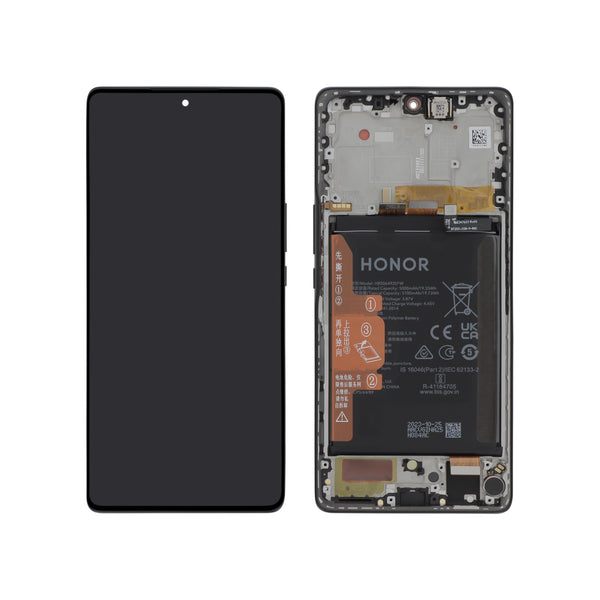 Écran complet Honor Magic5 Lite – Noir – Original Honor (Service Pack) – batterie intégrée