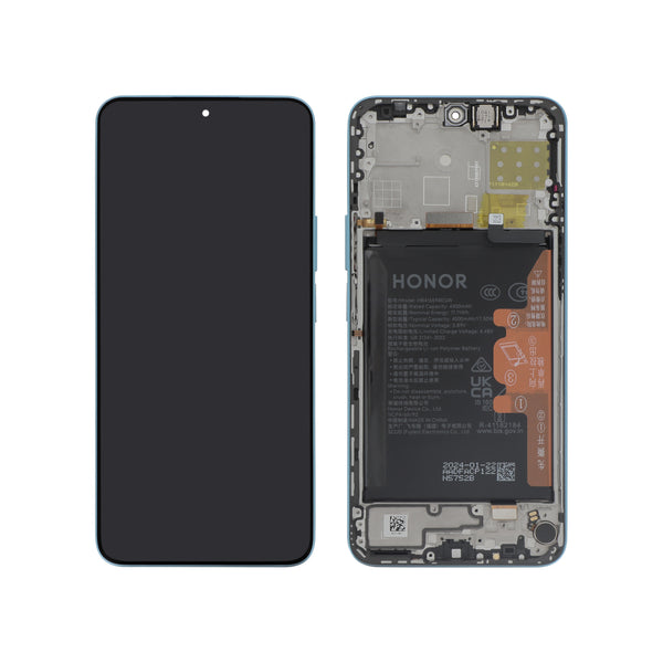 Écran complet Honor 90 Lite / X8a – Bleu – Original Honor (Service Pack) – batterie intégrée