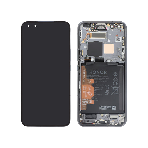 Écran complet Honor Magic5 Pro – Noir – Original Honor (Service Pack) – batterie intégrée