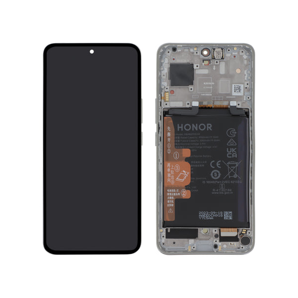 Écran complet Honor 90 – Argent – Original Honor (Service Pack) – batterie intégrée