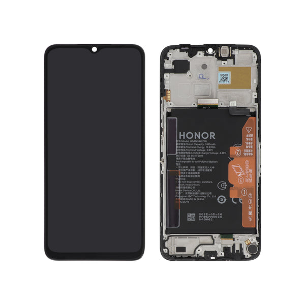 Écran complet Honor X6b – Noir – Original Honor (Service Pack) – batterie intégrée