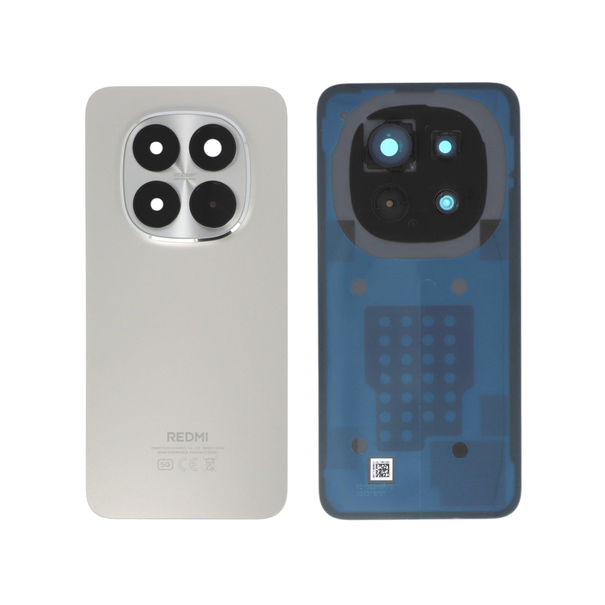 Vitre arrière Redmi Note 15 Pro 5G – Gris Titane – Original Xiaomi (Service Pack)