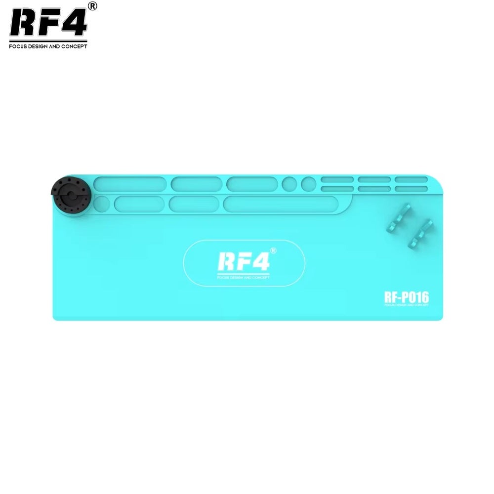 Tapis Antistatique RF4 P016 800mm (avec Support Smartphone & Porte-Tournevis) Bleu