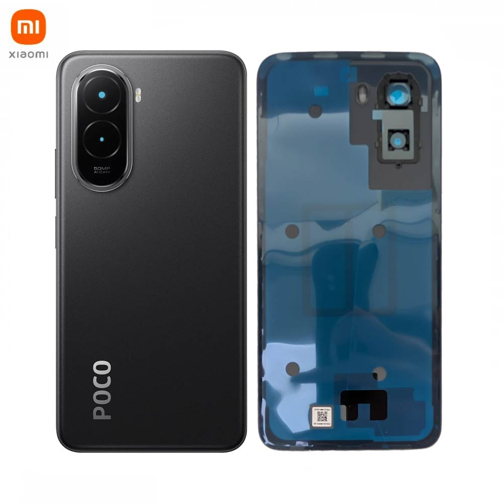 Vitre arrière Xiaomi Poco M7 4G Version Global – Noir – Original