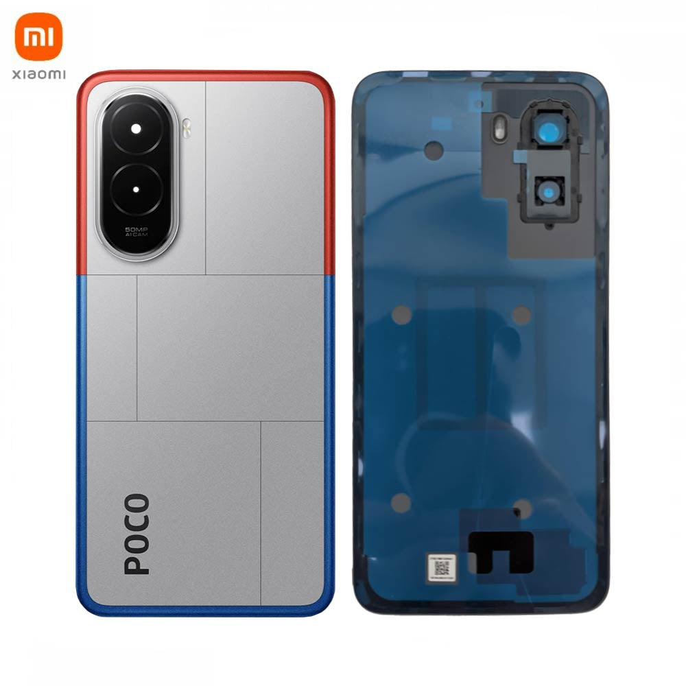 Vitre arrière Xiaomi Poco M7 4G Version Global – Argent – Original