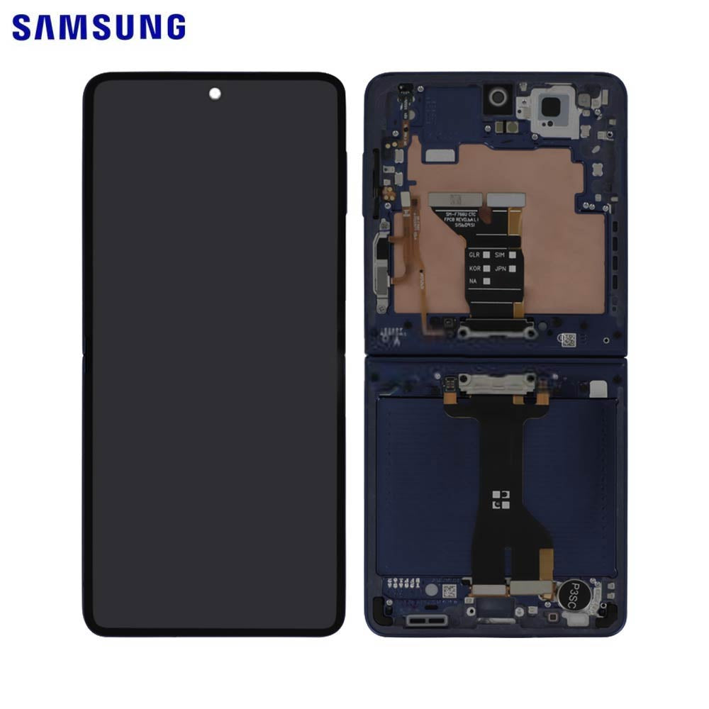 Écran complet Galaxy Z Flip 7 5G – Bleu nuit – Original Samsung (Service Pack)