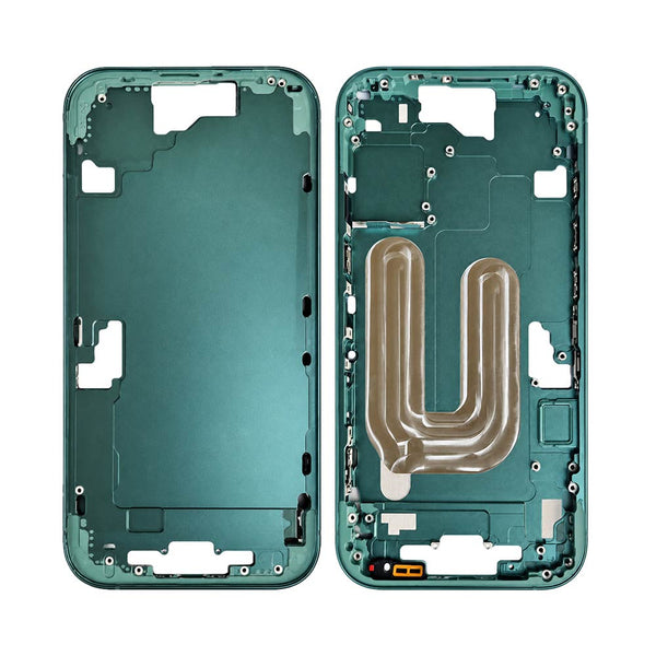 Châssis nu iPhone 16 – Bleu sarcelle – Compatible Premium