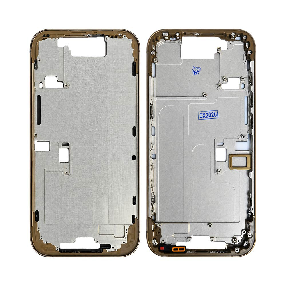 Châssis nu iPhone 16 Pro – Titane sable – Compatible Premium