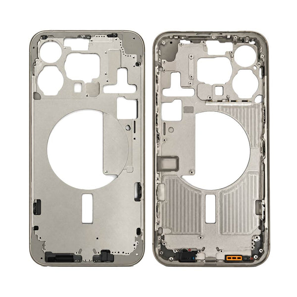 Châssis nu iPhone 15 Pro Max – Titane Naturel – Compatible Premium