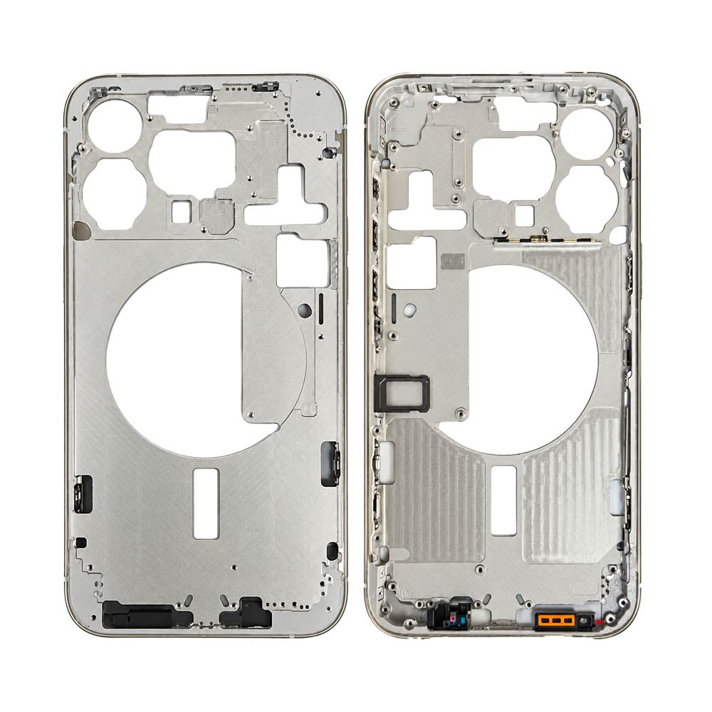 Châssis nu iPhone 15 Pro Max – Titane Blanc – Compatible Premium