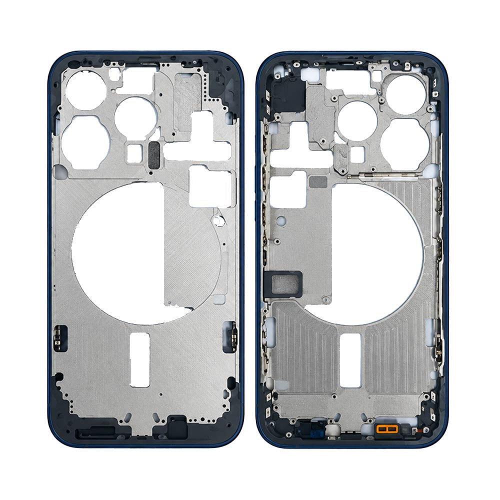 Châssis nu iPhone 15 Pro – Titane Bleu – Compatible Premium