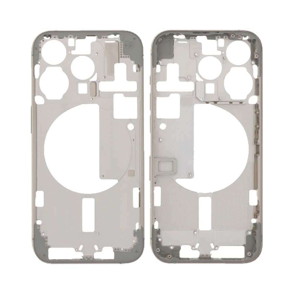 Châssis nu iPhone 15 Pro – Titane Naturel – Compatible Premium