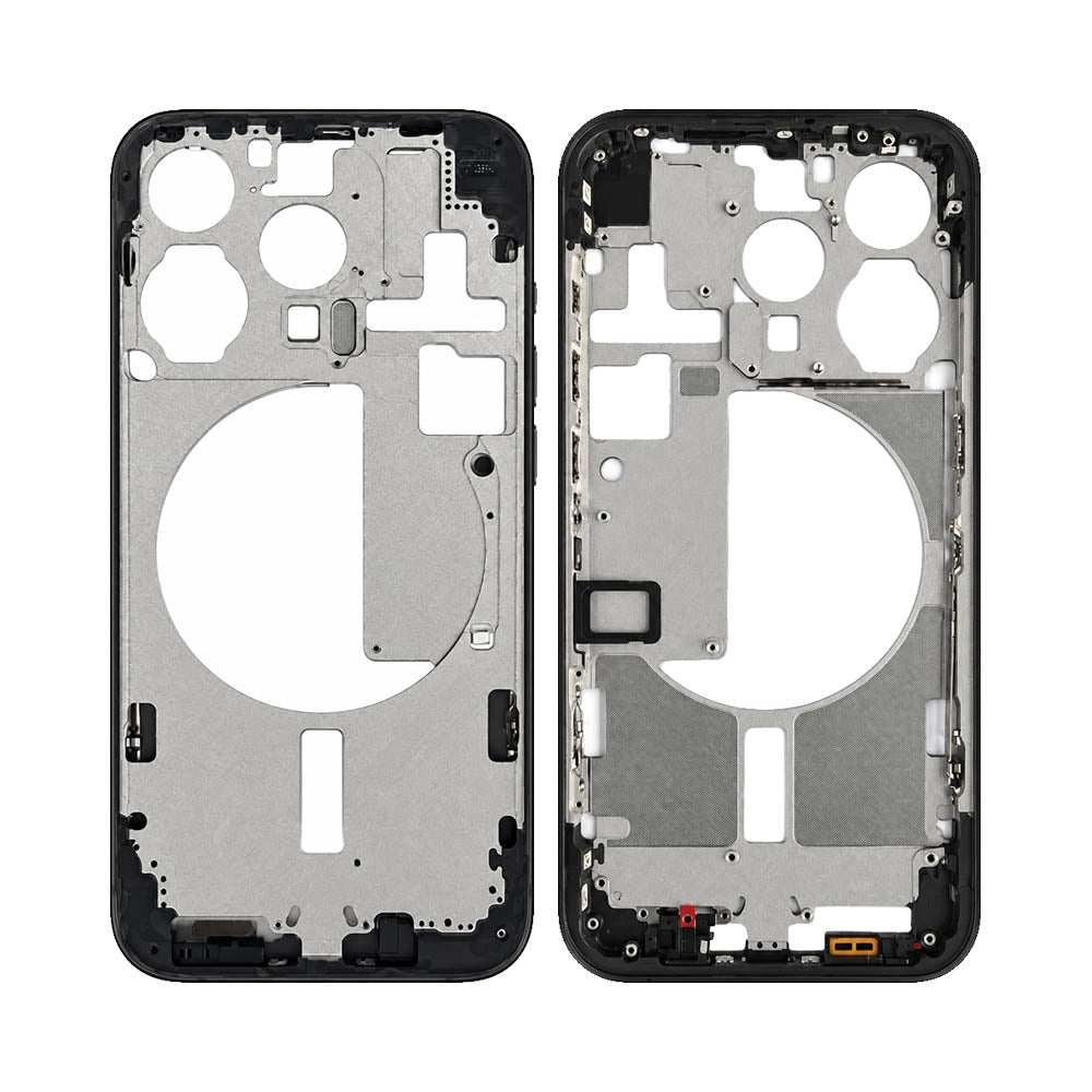 Châssis nu iPhone 15 Pro – Titane Noir – Compatible Premium