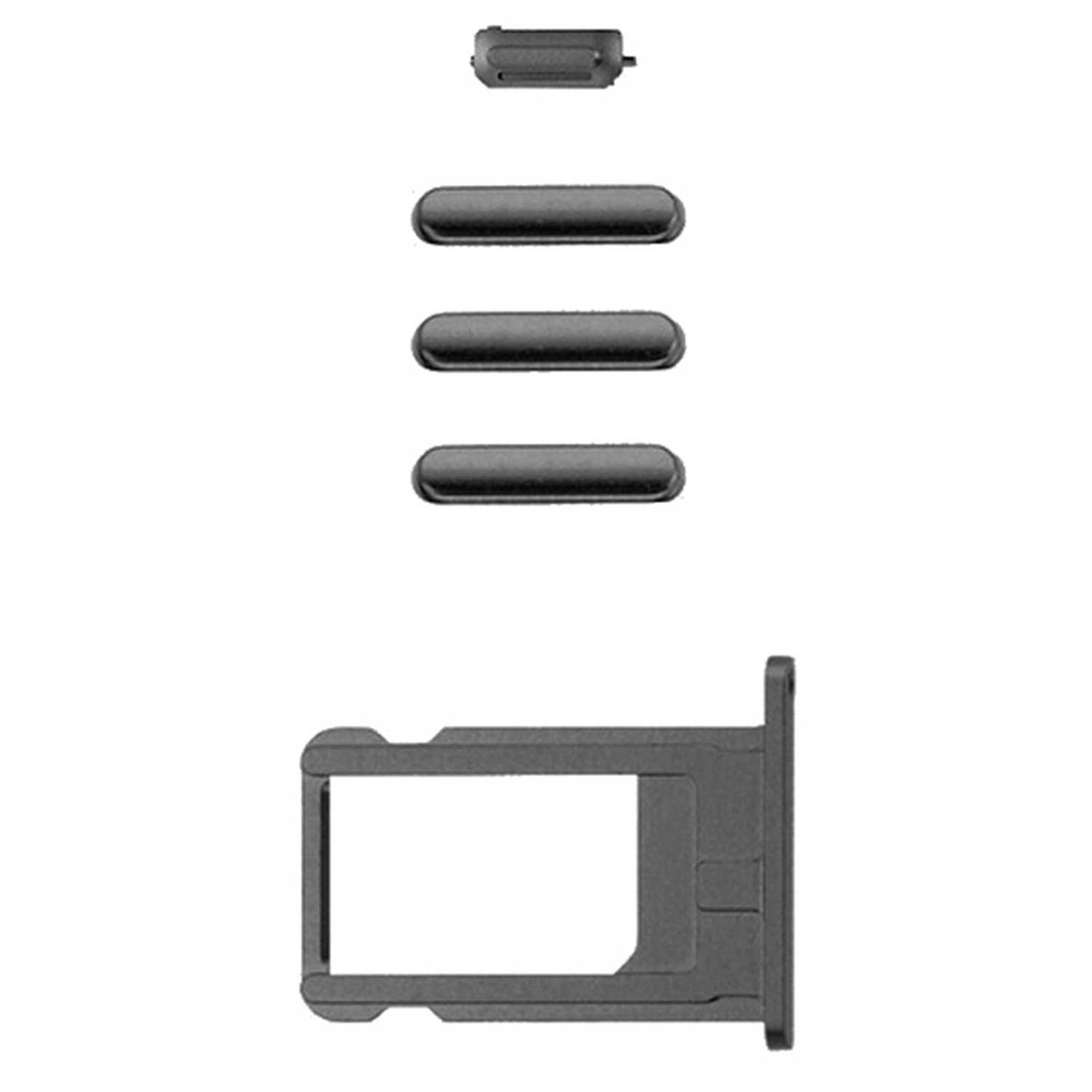Kit bouton iPhone XS – Noir – Compatible