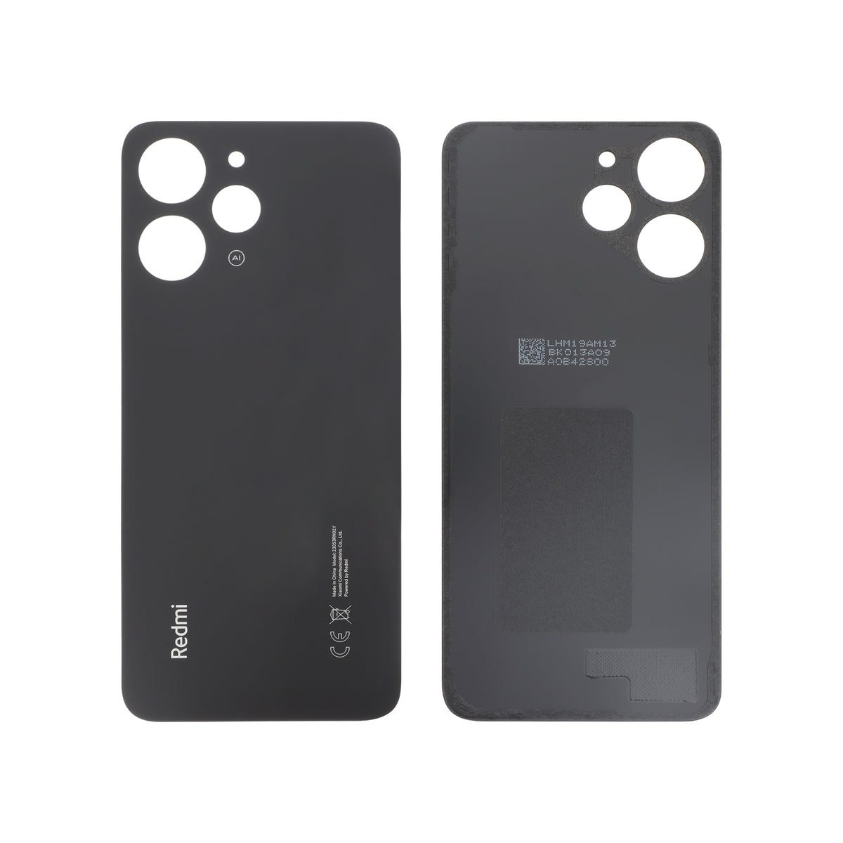 Vitre arrière Redmi 12 4G – Noir – Original Xiaomi (Service Pack)