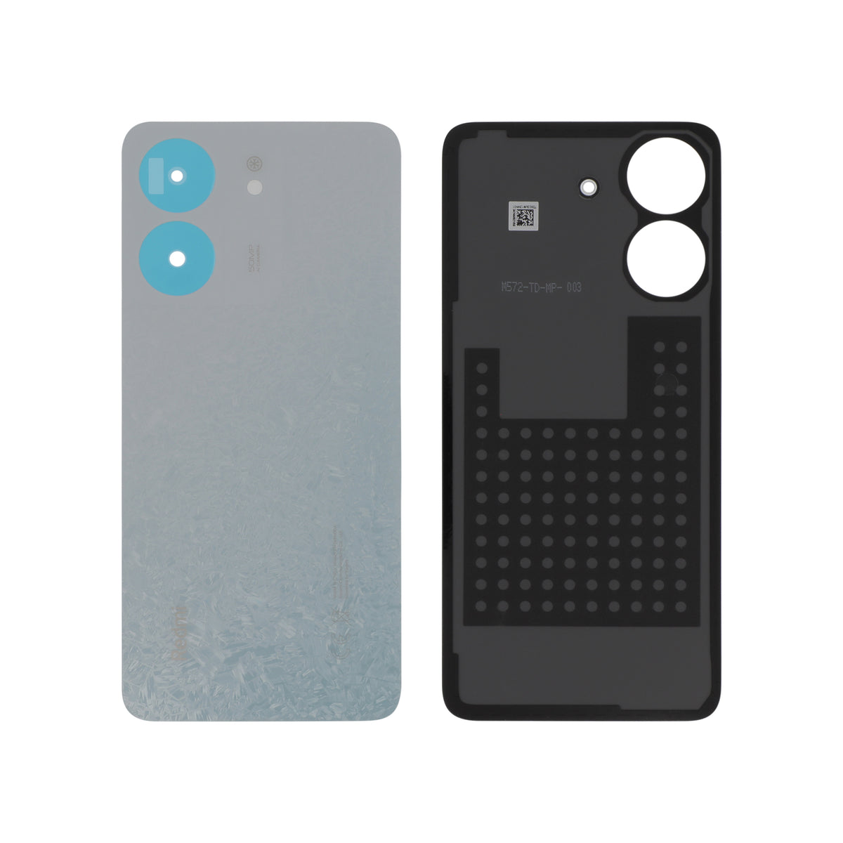 Vitre arrière Redmi 13C – Blanc – Original Xiaomi (Service Pack)