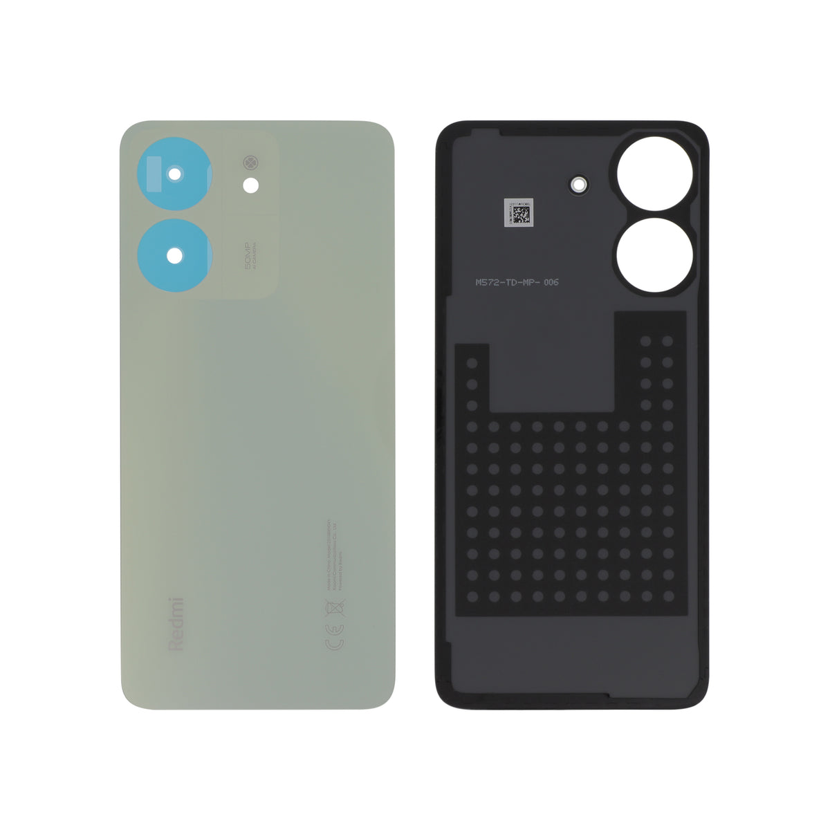 Vitre arrière Redmi 13C – Vert – Original Xiaomi (Service Pack)