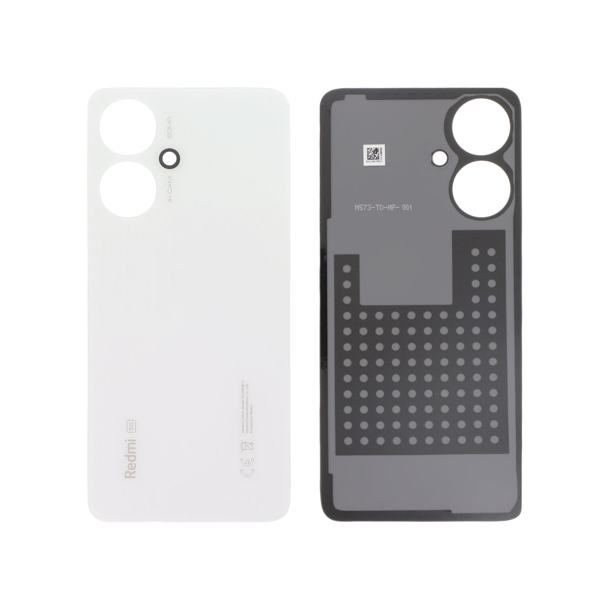 Vitre arrière Redmi 13C 5G – Blanc – Original Xiaomi (Service Pack)