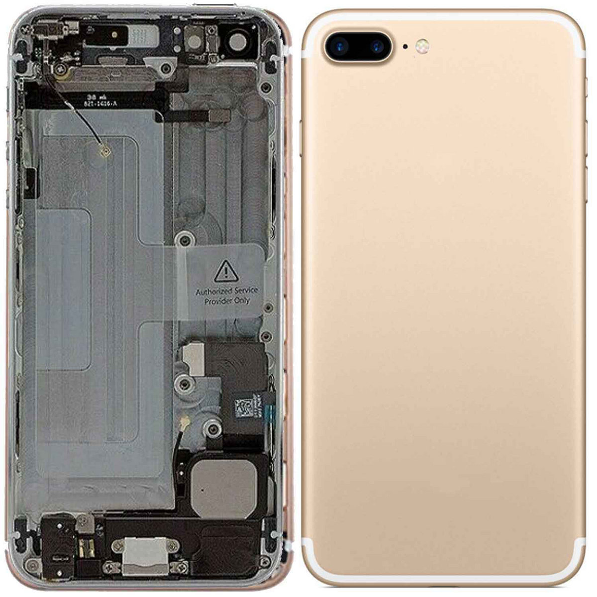 Châssis équipé iPhone 7 Plus – Or – Compatible Premium