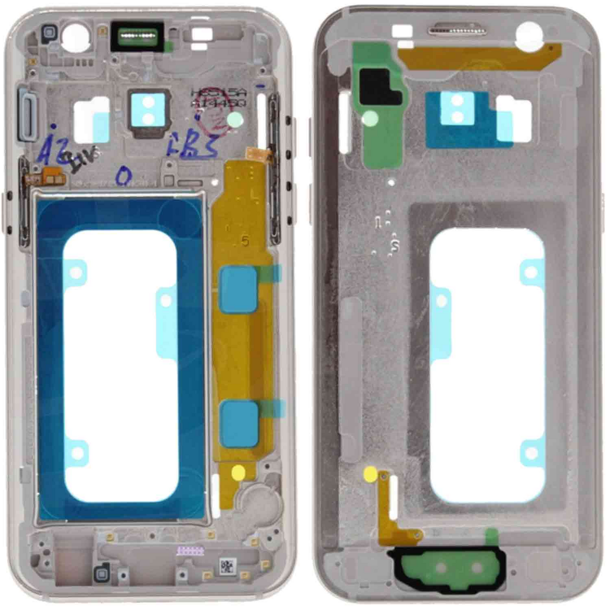 Châssis équipé Galaxy A3 2017 (Châssis) – Or – Compatible