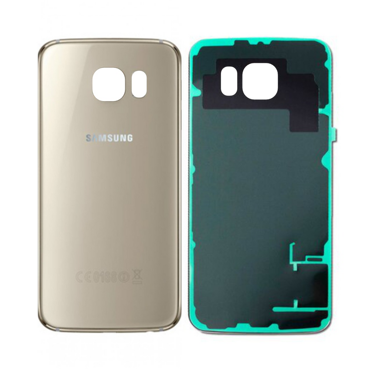 Vitre arrière Galaxy S6 – Or – Compatible Premium
