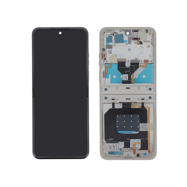 Écran complet Motorola Razr 50 – Argent – Original Motorola (Service Pack)