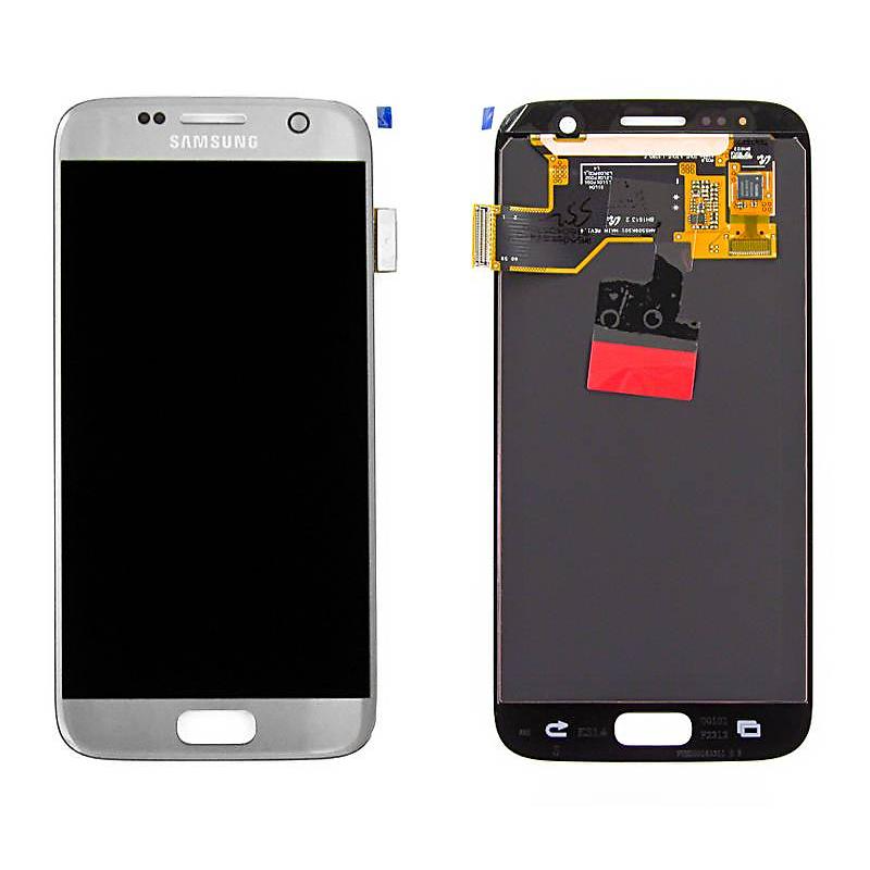 Écran complet Galaxy S7 – Argent – Compatible OLED