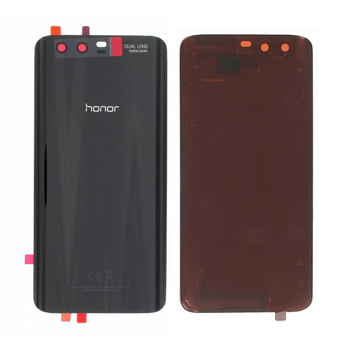Vitre arrière Honor 9 – Noir – Compatible Premium