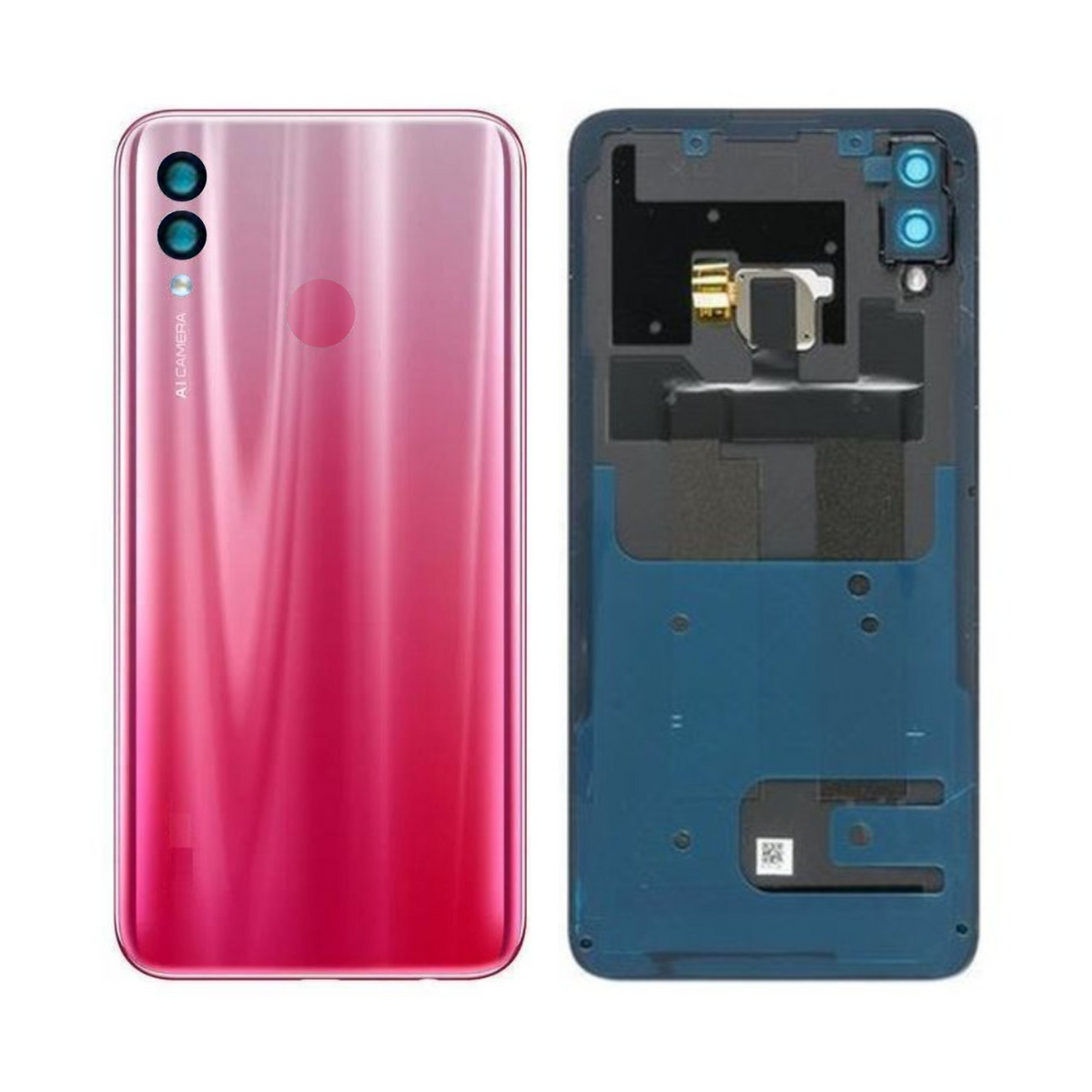 Vitre arrière Honor 10 Lite – Rouge – Compatible Premium