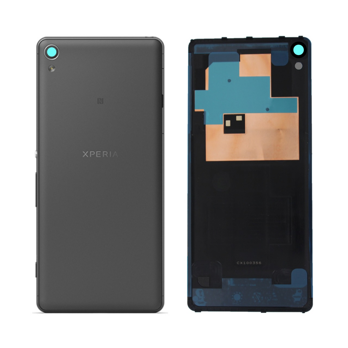 Vitre arrière Sony Xperia XA – Noir – Compatible Premium