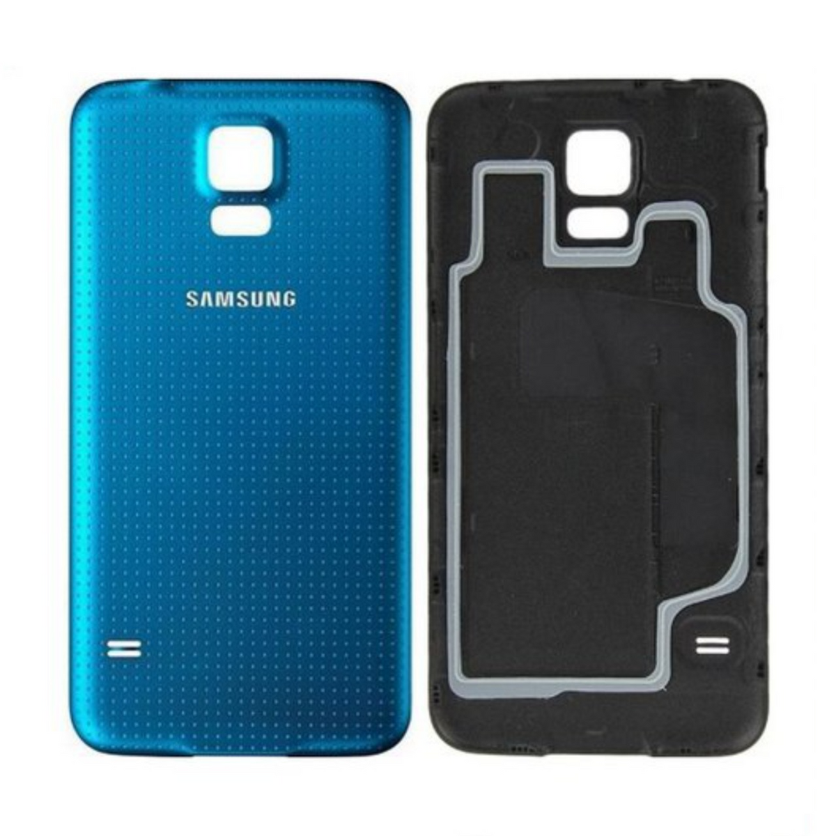 Vitre arrière Galaxy S5 – Bleu – Compatible Premium