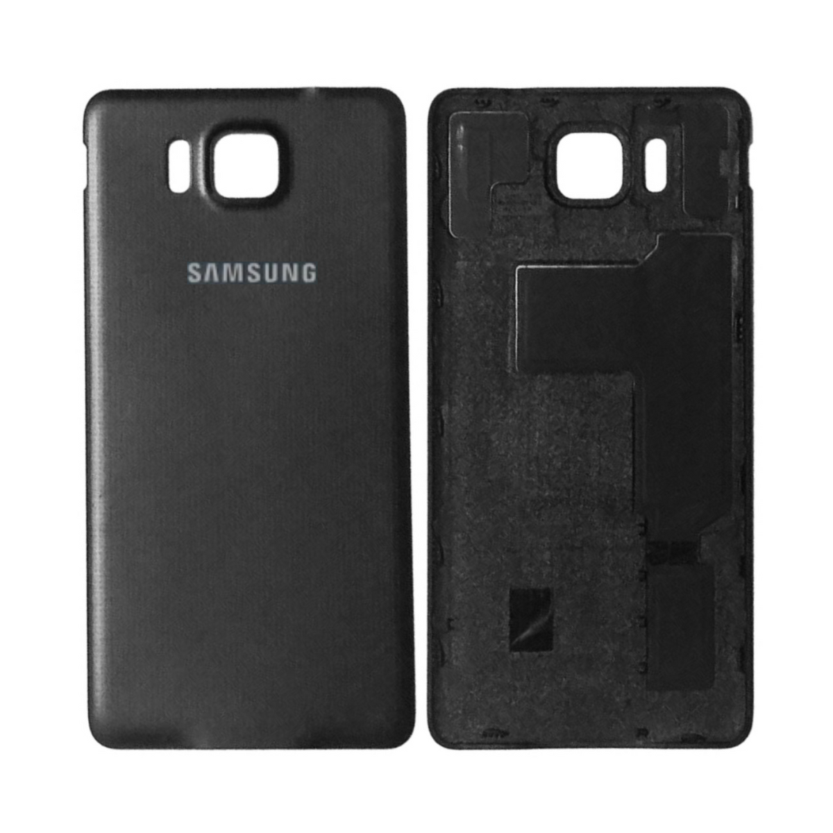 Vitre arrière Galaxy Alpha – Noir – Compatible Premium