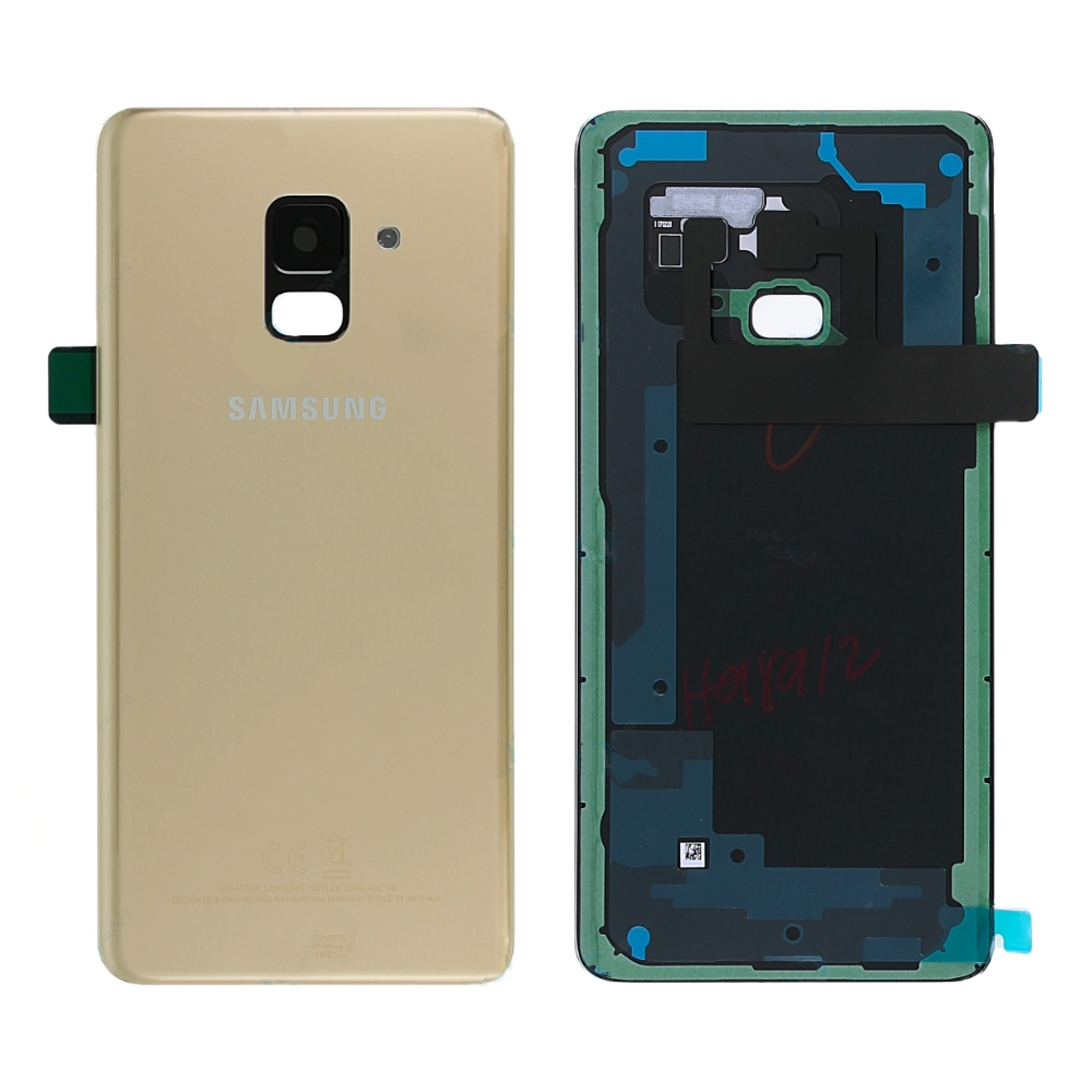 Vitre arrière Galaxy A8 2018 – Or – Compatible Premium