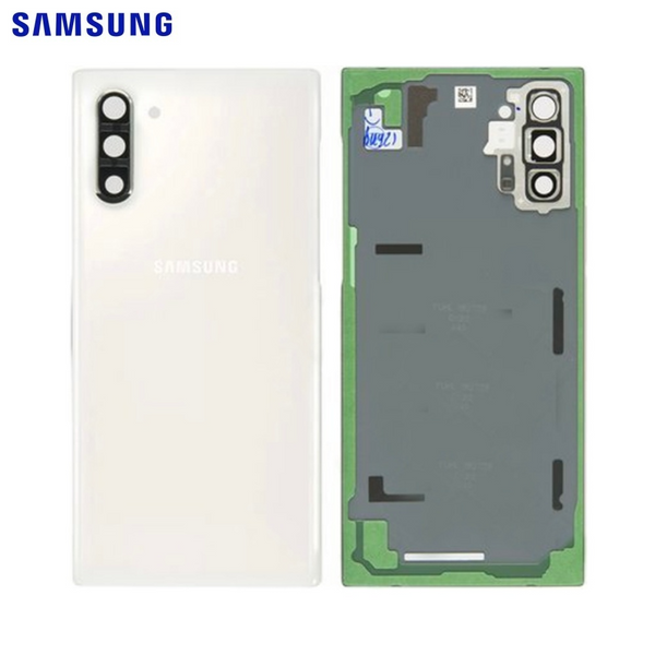 Vitre arrière Galaxy Note 10 – Aura blanc – Original Samsung (Service Pack)